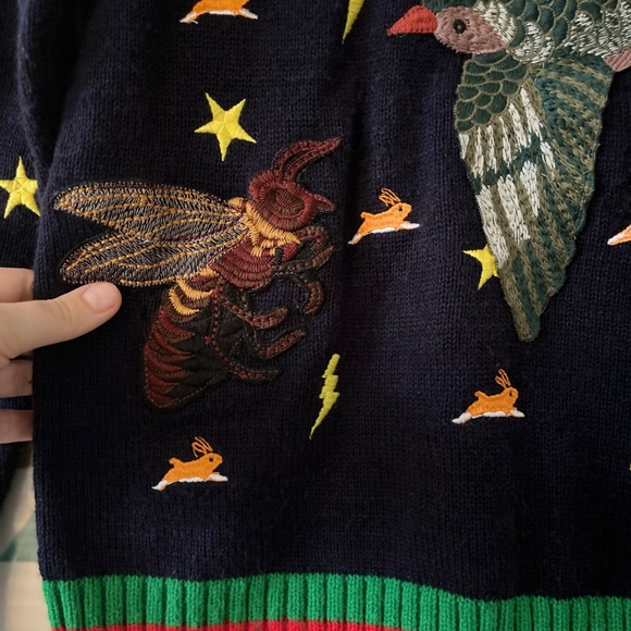 Gucci crewneck embroidered wool knit - Picture 3 of 4